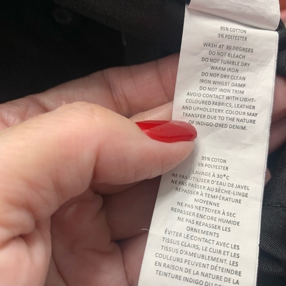 NWT BooHoo high rise, wide leg black jeans, size 6 Grunge Goth Whimsigoth - Picture 13 of 14